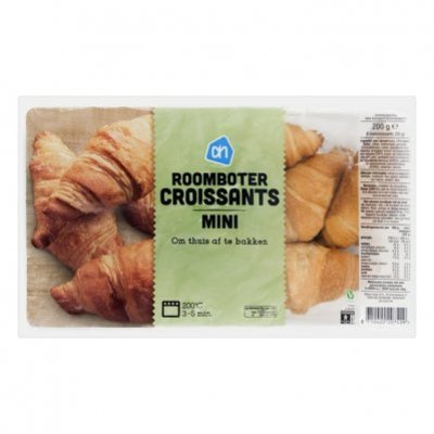 Huismerk Luchtige roomboter mini croissants